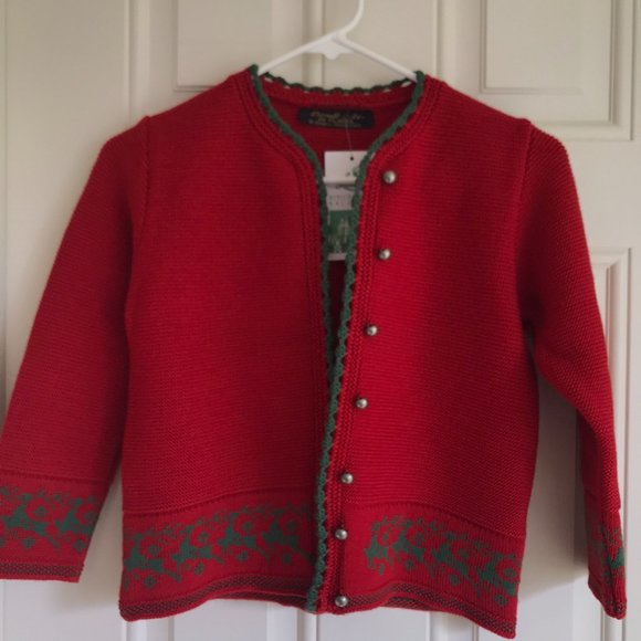 Lana Strickmoden Salzburg Other - Girls' Vintage Knit Red Sweater with Tag